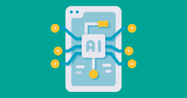 AI extending arms on smartphone